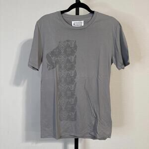 Authentic 2011 Maison Margiela Blurry Number Raised Print Mosaic Tee XL